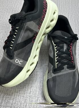 On Cloudsurfer Next Women’s 8.5 Black/Lima Mesh Low On Running Sneakers